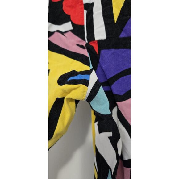 Big Dart Shirt Womens Sz 38 M Geometric Art Blouse 80s Retro Button Up Abstract - Picture 9 of 11